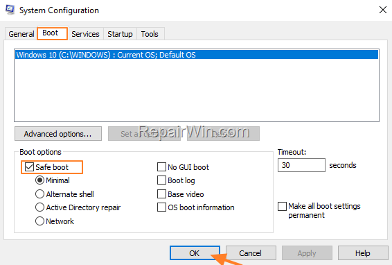 Start Windows in Safe Mode