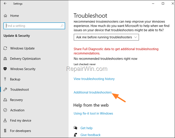 troubleshooter