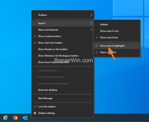 Disable search higjlights