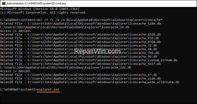 Fix blank-white icons on Windows 10