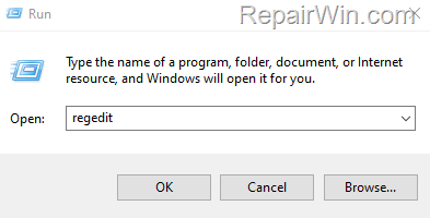 regedit