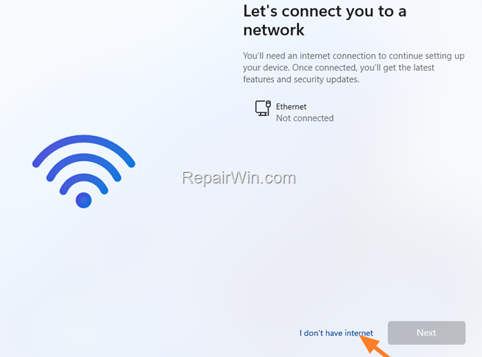 Install Windows 11 22H2 without Network