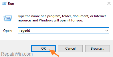 Open Registry Editor