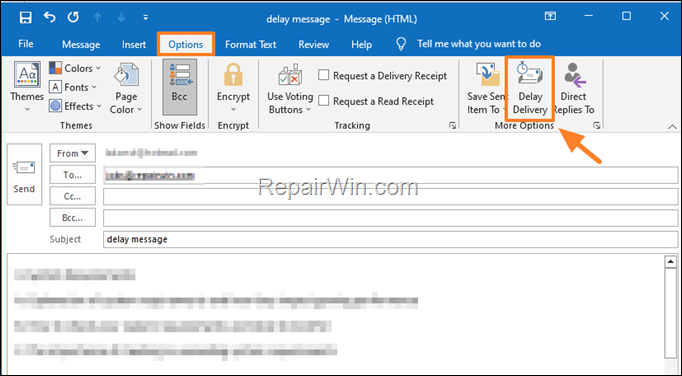 Email Delay Delivery
