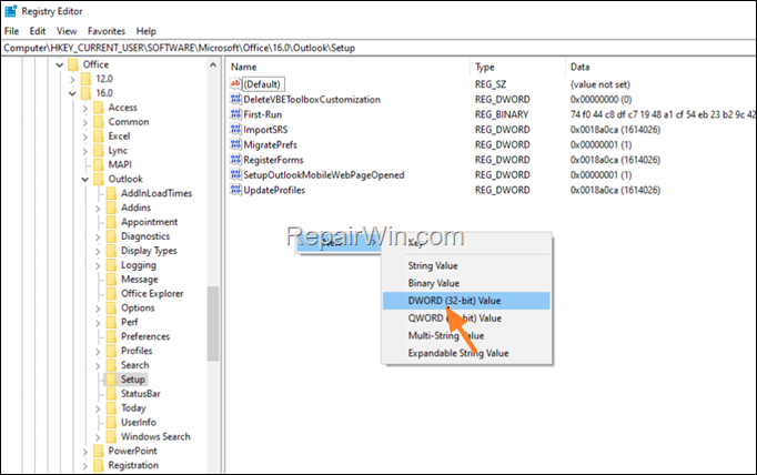 Outlook Roaming Signatures