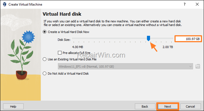 Create Windows 11 VM in VirtualBox 7