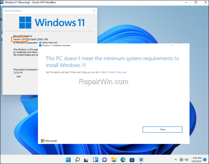 FIX: Cannot Upgrade VirtualBox Windows 11 21H2 To 22H2. (Solved) – Qnet88