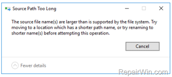 FIX Source Path Too Long - Cannot Delete Folder/File
