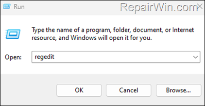regedit