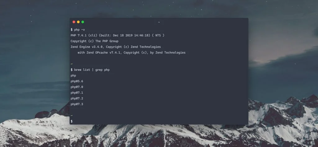 Switching between multiple PHP versions on macOS Switching between multiple PHP versions on macOS