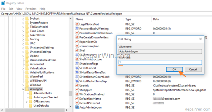 AutoAdminLogon