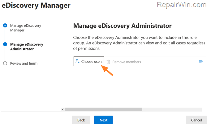Manage eDiscovery Administrator