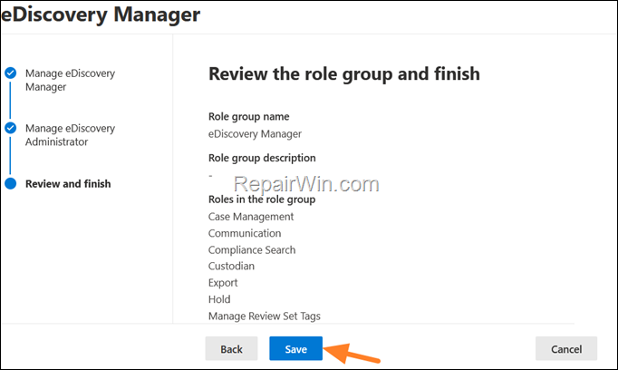 eDiscovery Manager