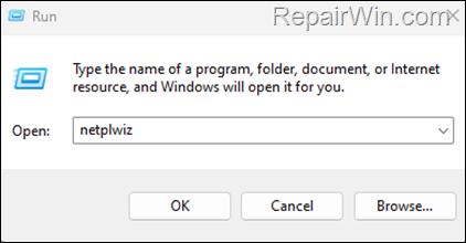Disable Password Requirement in Windows 11