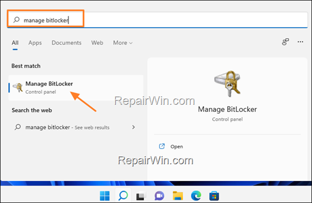 Turn OFF/ON BitLocker Encryption Windows 11