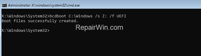 Fix Boot Configuration Data - Legacy