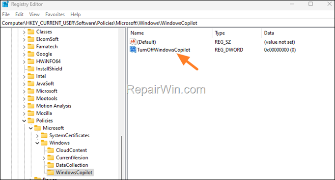 Turn Off Windows Copilot