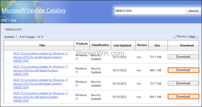 FIX: KB5031354 fails to install - 0x800F081F on Windows 11