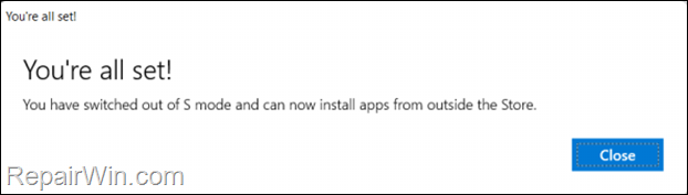Turn Off Windows 11 S mode