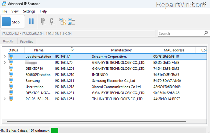 Identify Netwrok Connected Devices