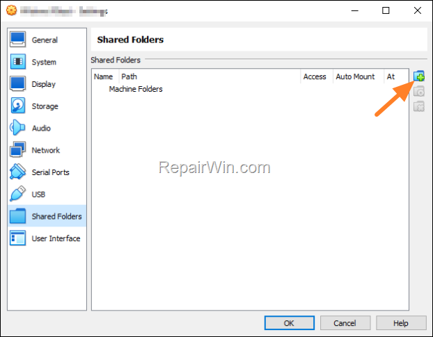 How to assign a drive letter to a folder on the VirtualBox host machine