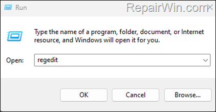 regedit