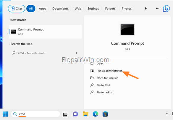 run command prompt as administrator