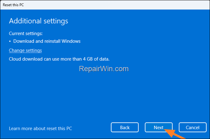 restore windows 11