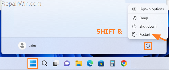 boot in advanced startup options