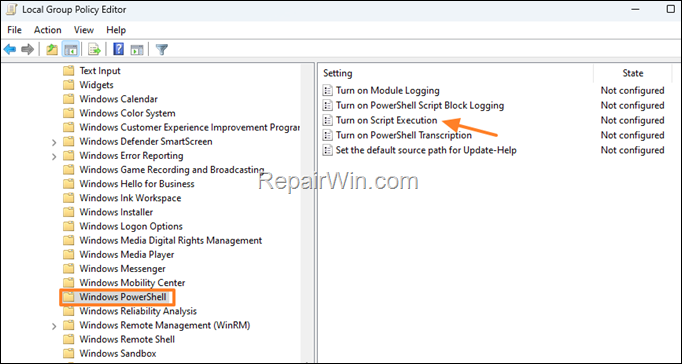 FIX: Running scripts is disabled on this system in Group Policy