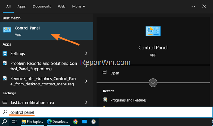 Control Panel