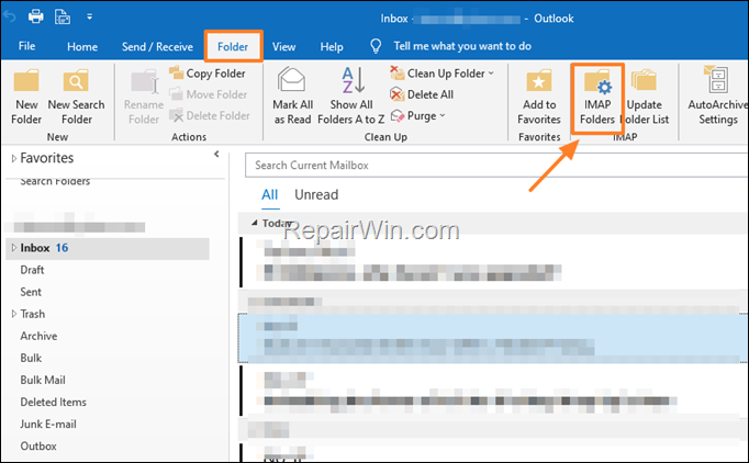 FIX: Outlook Folder is Missing (Solved)