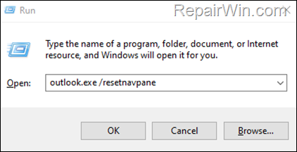 Reset Outlook Navigation Pane.