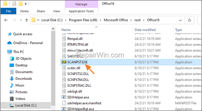 Inbox Repair Tool
