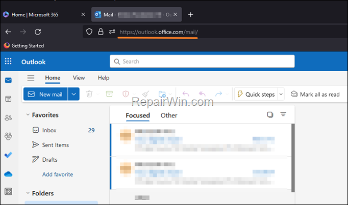 Outlook OWA Standard version