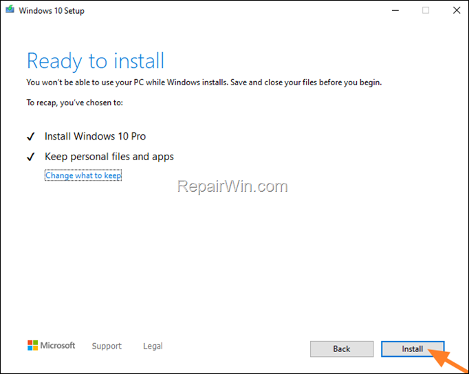 install windows 10