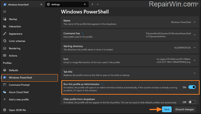 How to Always Open Terminal as Administrator