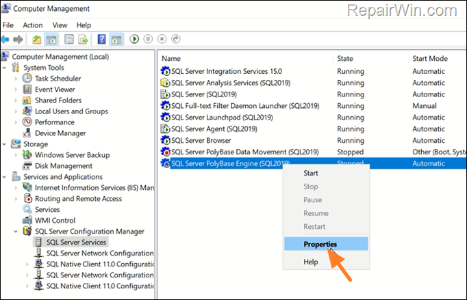 Stop SQL Server Polybase .DMP files