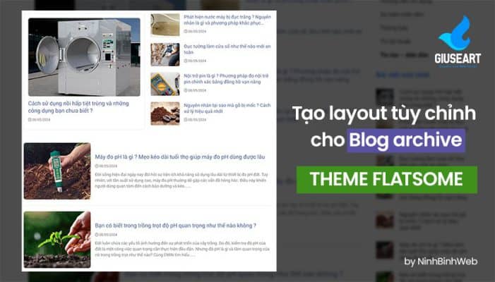 tạo layout blog post cho flatsome