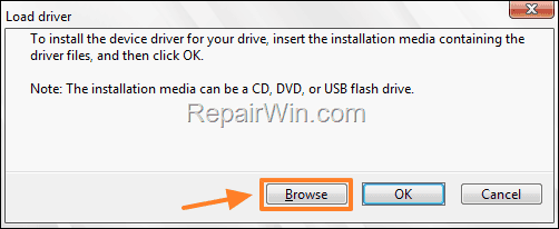 Browse for drivers