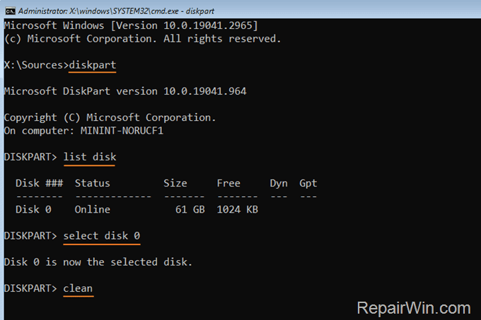 FIX: No disk found in System Restore