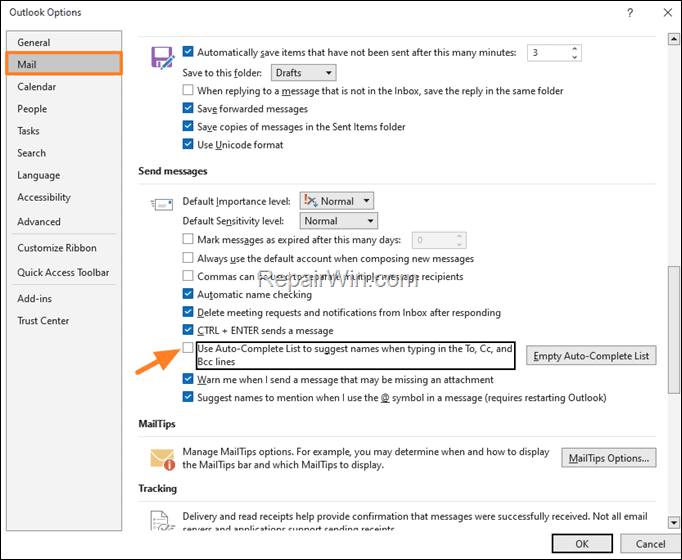 Fix: Outlook Error 0x80040201 in Sending