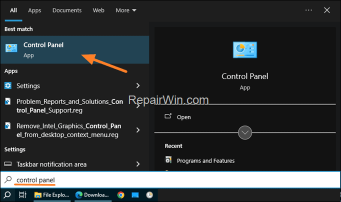 Control Panel