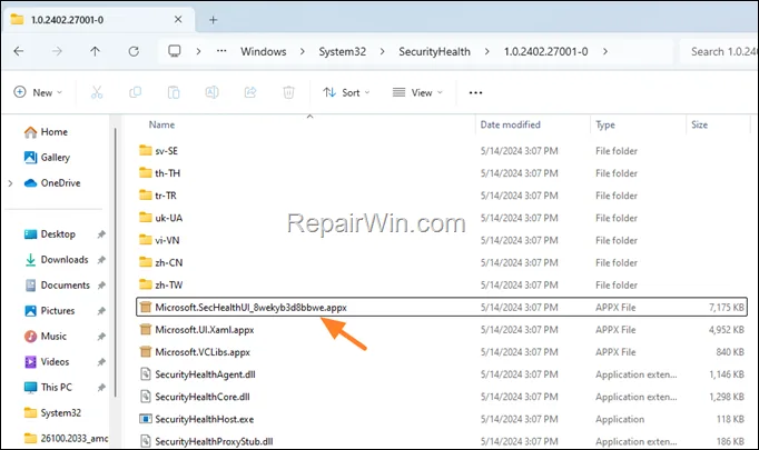 Install Windows Security