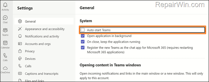 FIX: Can't check the "Auto-start Teams" on New Teams
