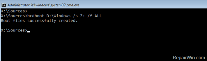 Repair Boot Configuration Data Windows 10, 8