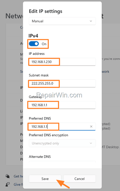 How to Change IP Address 0n Windows 11/10
